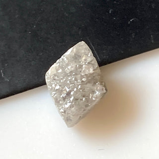 1.61CTW/8.7mm Natural White/Grey Fancy Kite Shape Conflict Free Earth Mined Raw Rough Diamond, Laser Cut Diamond Loose For Jewelry, DDS723/1