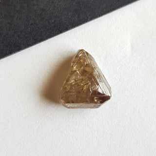 7mm/1.95CTW Light Champagne Cognac Brown Natural Diamond Trillion Crystal Loose Sparkly Conflict Free Rough Raw Diamond Jewelry, DDS719/8