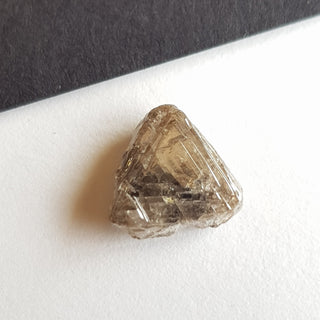 10mm/4.15CTW Natural Cognac Brown Triangle Shaped Rough Diamond Crystal Loose, Sparkly Conflict Free Rough Raw Diamond Jewelry, DDS719/9