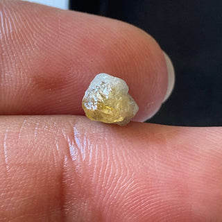 OOAK 1.80CTW 8.2mm Rare Natural Grey/Yellow Two Tone Raw Rough Diamond Loose, Rough Diamond For Ring Pendant, DDS722/15