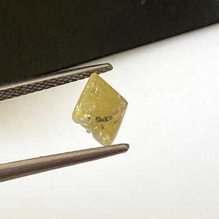 0.70CTW/8.6mm Natural Yellow Fancy Kite Shaped Conflict Free Earth Mined Raw Rough Diamond, Laser Cut Diamond Loose For Jewelry, DDS723/5