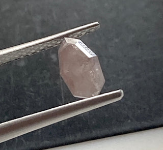 1.00CTW/8.7mm Natural Pink Fancy Shield Shaped Rose Cut Loose Diamond, Faceted Rose Cut Pink Diamond Loose for Ring, DDS727/3