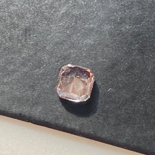 0.32CTW/3.9mm Clear Brown Pink I3 Clarity Cushion Shape Faceted Rose Cut Double Cut Loose Natural Diamond, DDS736/6