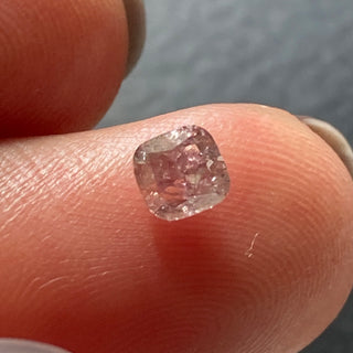 0.32CTW/3.9mm Clear Brown Pink I3 Clarity Cushion Shape Faceted Rose Cut Double Cut Loose Natural Diamond, DDS736/6