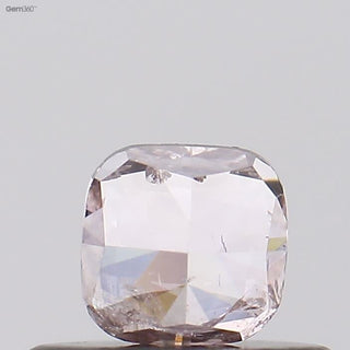 0.32CTW/3.9mm Clear Brown Pink I3 Clarity Cushion Shape Faceted Rose Cut Double Cut Loose Natural Diamond, DDS736/6