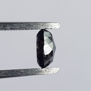 6.1mm/0.61CTW Clear Black Salt And Pepper Marquise Shaped Rose Cut Loose Diamond, Faceted Rose Cut Loose Diamond For Ring, DDS739/19