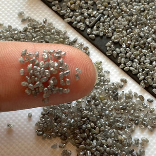 5CTW Natural Grey Salt And Pepper Diamond Dust Rare Smooth Diamond Dust, Natural Raw Rough Uncut Diamond Dust For Jewelry, DDS684/14