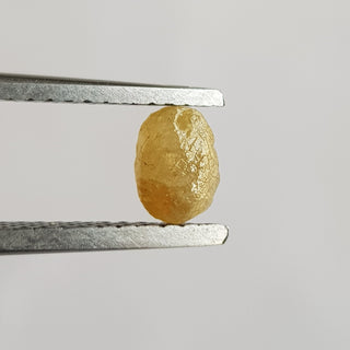 0.83CTW/5.8mm Natural Yellow Rough Raw Conflict Free Earth Mined Diamond Loose, Natural Collectible Loose Diamond Jewelry, DDS742/9