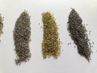 5CTW Natural Grey Salt And Pepper Diamond Dust Rare Smooth Diamond Dust, Natural Raw Rough Uncut Diamond Dust For Jewelry, DDS684/14