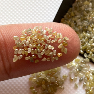 5CTW Natural Yellow Diamond Dust Rare Smooth Diamond Dust, Natural Raw Rough Uncut Diamond Dust For Jewelry, DDS684/13
