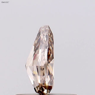 6.2mm/0.47CTW Clear Brown Pear Shaped Step Cut Brilliant Cut Pear Rose Cut Loose Diamond, Faceted Rose Cut Diamond Loose For Ring, DDS741/8