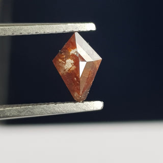 0.69CTW/8.2mm Clear Red Fancy Kite Shaped Rose Cut Diamond Loose Cabochon, Faceted Rose Cut Diamond Loose for Ring, DDS750/4