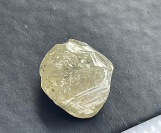 2.46CTW/8mm Natural Yellow White Rough Raw Conflict Free Earth Mined Diamond Crystal Octahedron Loose, DDS742/13