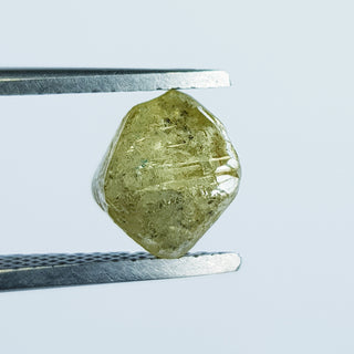 8.5mm/3.11CTW Natural Clear Light Yellow Crystal Octahedron Diamond Raw Rough Conflict Free Earth Mined Diamond Loose, DDS747/7