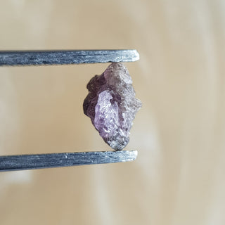 7.1mm/0.84CTW Natural Pink Purple Diamond Crystal Loose Raw Rough Uncut Pink Diamond Not Enhanced Earth Mined Conflict Free, DDS755/3