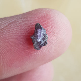 7.1mm/0.84CTW Natural Pink Purple Diamond Crystal Loose Raw Rough Uncut Pink Diamond Not Enhanced Earth Mined Conflict Free, DDS755/3