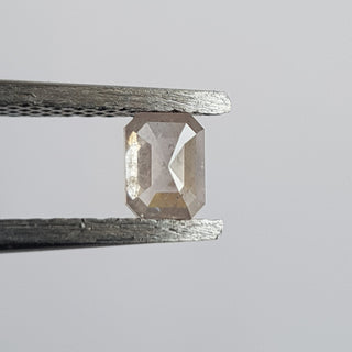0.37CTW/4.5mm Natural Light Pink Emerald Cut Rose Cut Double Cut Loose Diamond, Certified Non Treated Natural Pink Diamond , DDS758/5