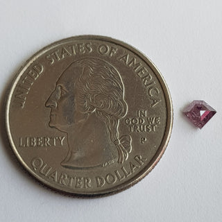 0.28CTW/5mm Clear Natural Pink Fancy Kite Shaped Rose Cut Diamond Loose, Certified Non Treated Natural Pink Diamond, DDS759/7