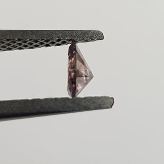 0.21CTW/4.8mm Natural Pink Purple Pear Shaped Faceted Rose Cut Loose Diamond, Certified Non Treated Pink Diamond Loose for Ring, DDS761/25
