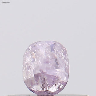 0.23CTW/3.7mm Clear Natural Pink Purple Oval Shaped Double Cut Loose Diamond, Certified Non Treated Natural Pink Diamond, DDS758/6