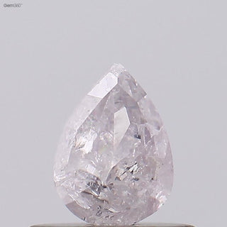 0.40CTW/5.4mm Clear Natural Pink Pear Shaped Rose Cut Diamond Loose, Certified Non Treated Natural Pink Diamond, DDS758/19