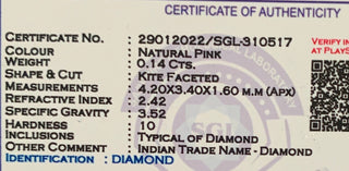 0.14CTW/4.2mm Clear Pink Fancy Shield Shaped Rose Cut Loose Diamond, Certified Non Treated Natural Pink Diamond, DDS758/9