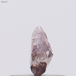 0.30CTW/4.8mm Clear Natural Pink Pear Shaped Rose Cut Diamond Loose, Certified Non Treated Natural Pink Diamond, DDS759/1