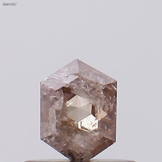 0.40CTW/5.2mm Clear Natural Pink Fancy Shield Shaped Rose Cut Diamond Loose, Certified Non Treated Natural Pink Diamond, DDS759/9