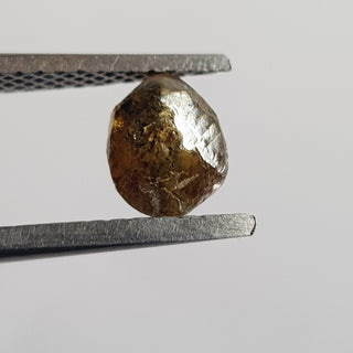 6.4mm/1.18CTW Natural Cognac Brown Raw Rough Diamond Loose Conflict Free Earth Mined Uncut Diamond Jewelry DDS765/6