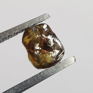 6mm/1.21 CTW Cognac Champagne Brown Natural Rough Diamond Loose, Sparkly Conflict Free Raw Uncut Diamond Jewelry, DDS765/12