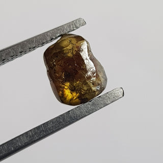 6mm/1.21 CTW Cognac Champagne Brown Natural Rough Diamond Loose, Sparkly Conflict Free Raw Uncut Diamond Jewelry, DDS765/12