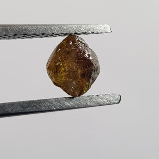 1 Piece 5.2mm/1.13CTW Natural Cognac Brown/Grey Raw Rough Diamond Loose, Conflict Free Earth Mined Uncut Diamond Jewelry, DDS765/16