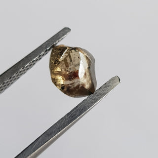 6.5mm/1.19CTW Clear Cognac Champagne Brown Green Natural Rough Diamond Loose, Sparkly Conflict Free Rough Raw Diamond Jewelry, DDS765/19