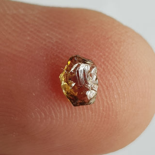 1 Piece 5.2mm/0.37CTW Clear Cognac Champagne Brown Natural Rough Diamond Loose, Sparkly Conflict Free Rough Raw Diamond Jewelry, DDS765/25