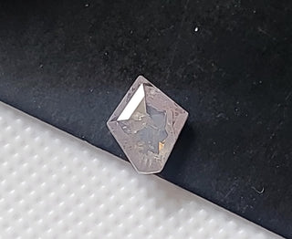 0.47CTW/7mm Natural Clear Pink Fancy Shield Shaped Rose Cut Diamond, Faceted Rose Cut Pink Diamond Loose for Ring, DDS756/2