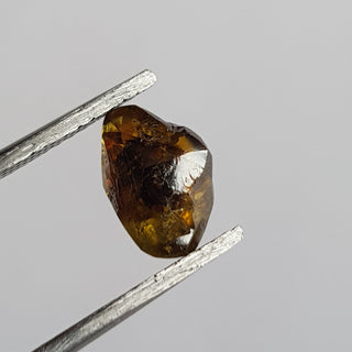 9.4mm/2.30CTW Clear Cognac Champagne Brown Natural Rough Diamond Loose, Sparkly Conflict Free Rough Raw Diamond For Jewelry, DDS765/1