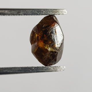 9.4mm/2.30CTW Clear Cognac Champagne Brown Natural Rough Diamond Loose, Sparkly Conflict Free Rough Raw Diamond For Jewelry, DDS765/1