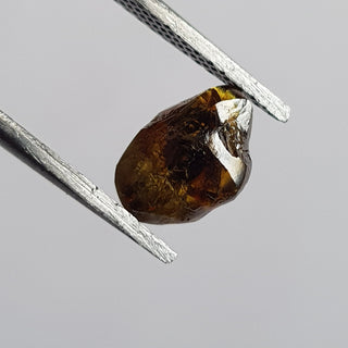 9.4mm/2.30CTW Clear Cognac Champagne Brown Natural Rough Diamond Loose, Sparkly Conflict Free Rough Raw Diamond For Jewelry, DDS765/1