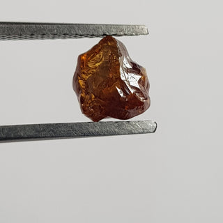 6.8mm/1.57CTW Natural Clear Red/Brown Raw Rough Diamond Loose, Conflict Free Earth Mined Uncut Diamond Jewelry, DDS765/2