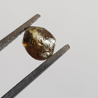6.4mm/1.18CTW Natural Cognac Brown Raw Rough Diamond Loose Conflict Free Earth Mined Uncut Diamond Jewelry DDS765/6