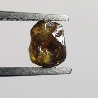 6mm/1.21 CTW Cognac Champagne Brown Natural Rough Diamond Loose, Sparkly Conflict Free Raw Uncut Diamond Jewelry, DDS765/12