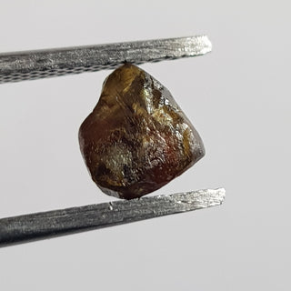 1 Piece 6.8mm/1.10CTW Cognac Champagne Brown Natural Rough Diamond Loose, Sparkly Conflict Free Raw Uncut Diamond Jewelry, DDS765/14