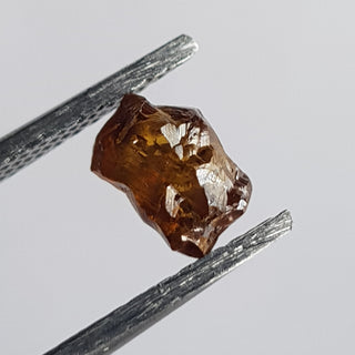 1 Piece 6.7mm/1.12CTW Natural Red/Brown Raw Rough Diamond Loose, Conflict Free Earth Mined Uncut Diamond Jewelry, DDS765/18