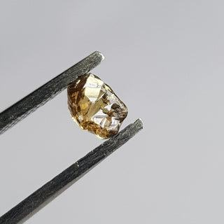 1 Piece 5.2mm/0.37CTW Clear Cognac Champagne Brown Natural Rough Diamond Loose, Sparkly Conflict Free Rough Raw Diamond Jewelry, DDS765/25