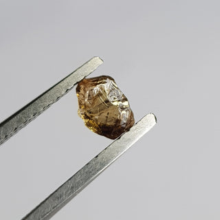 1 Piece 5.2mm/0.37CTW Clear Cognac Champagne Brown Natural Rough Diamond Loose, Sparkly Conflict Free Rough Raw Diamond Jewelry, DDS765/25