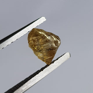 1 Piece 6.3mm/0.83CTW Clear Champagne Yellow Natural Rough Diamond Loose, Sparkly Conflict Free Rough Raw Diamond For Jewelry, DDS765/26