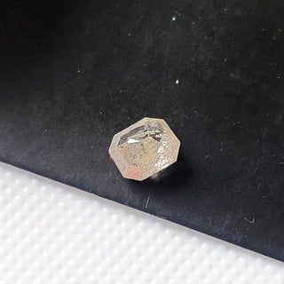 5mm/0.58CTW Emerald Cut Clear Brown Rose Cut Diamond Loose, Faceted Natural Brown Rose Cut Diamond For Ring, DDS756/3
