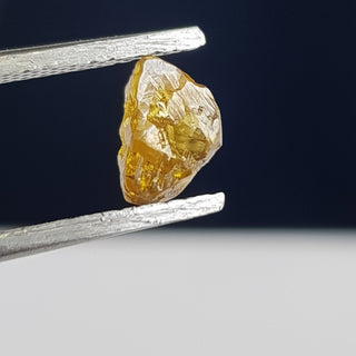 1 Piece 6.6mm/0.95CTW Natural Clear Yellow Brown Raw Rough Diamond Loose, Conflict Free Earth Mined Uncut Diamond Jewelry, DDS765/30