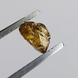 1 Piece 6.6mm/0.95CTW Natural Clear Yellow Brown Raw Rough Diamond Loose, Conflict Free Earth Mined Uncut Diamond Jewelry, DDS765/30