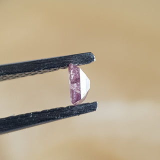 0.15CTW/3.4mm Pink Purple Fancy Baguette Shaped Rose Cut Diamond Loose, Certified Non Treated Natural Pink Diamond For Ring, DDS766/21